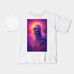 Skinny Skeleton Warrior Kids T-Shirt